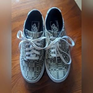 Vans Black and white texture Ultra Cush sneakers size 7